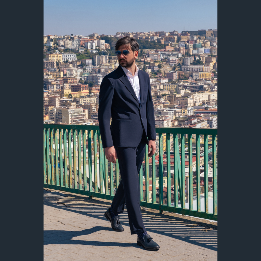 Abito Uomo Monopetto Blu Navy