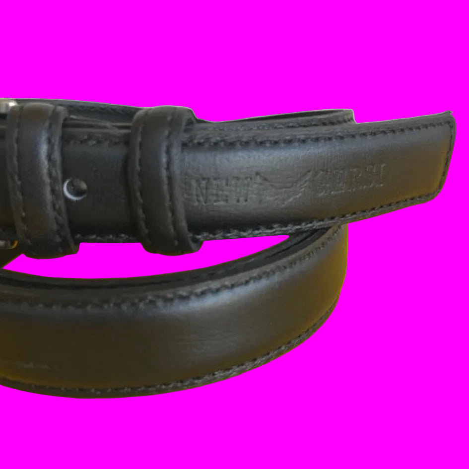 Cintura Donna Vera Pelle Nera New Gersi