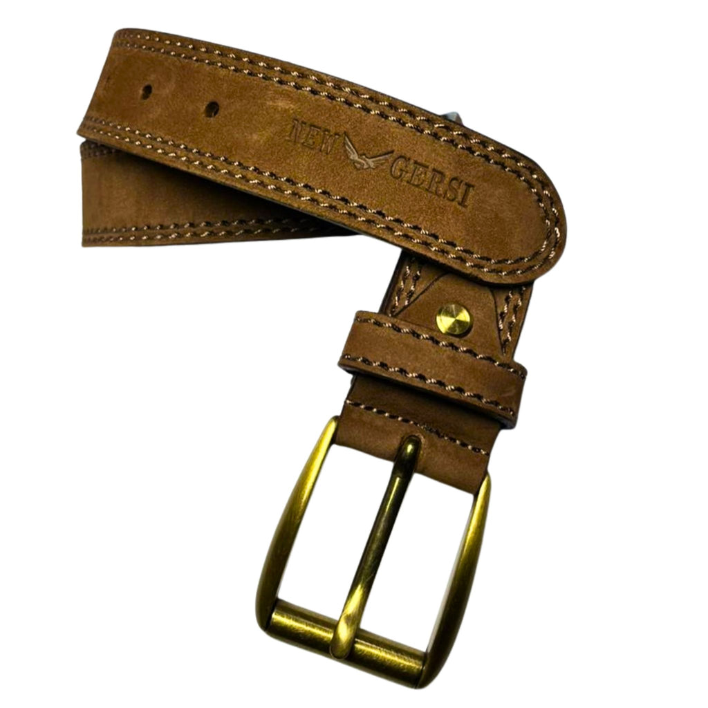 Cintura Uomo Vera Pelle in Nabuk New Gersi