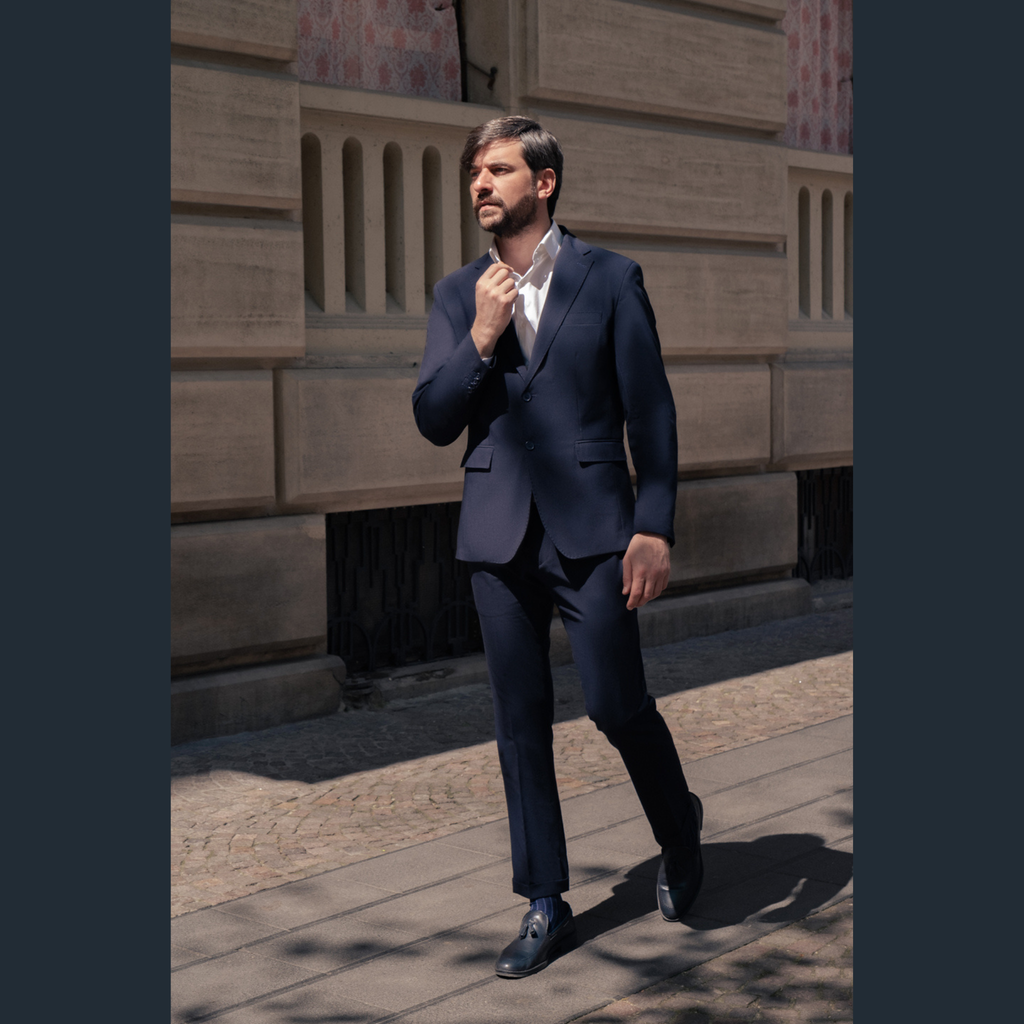 Abito Uomo Monopetto Blu Navy