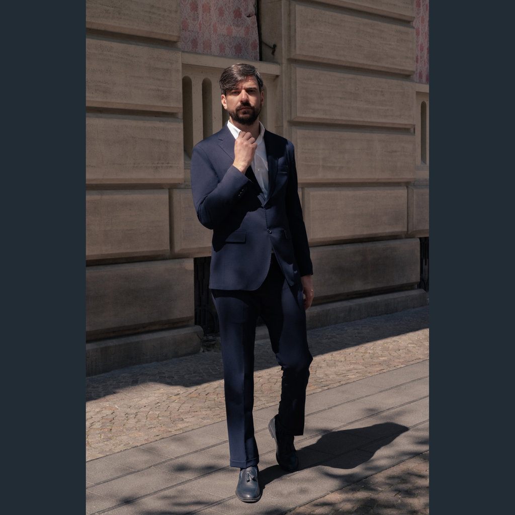 Abito Uomo Monopetto Blu Navy