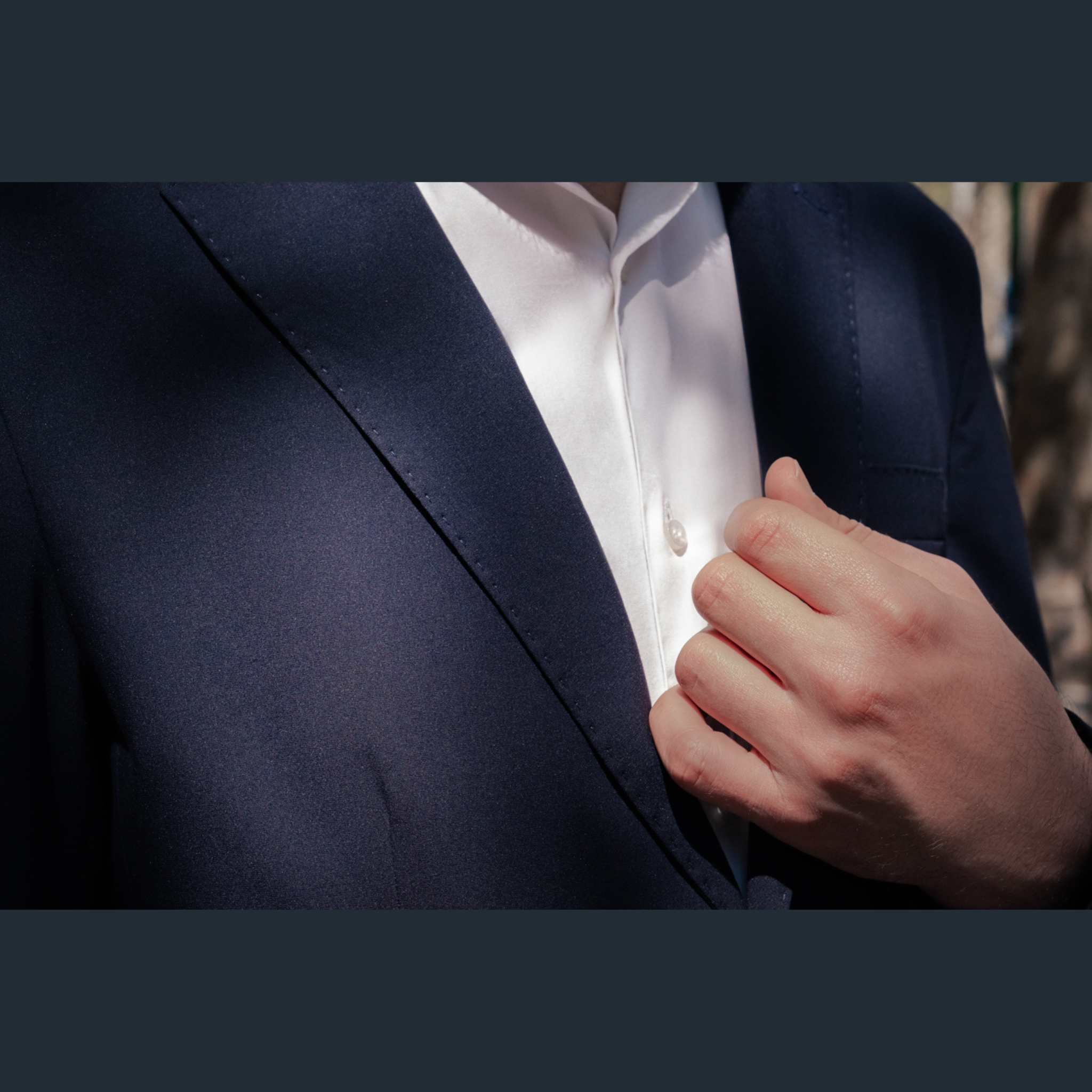 Abito Uomo Monopetto Blu Navy