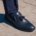 Mocassino Uomo Blu Navy in Pelle Made in Italy